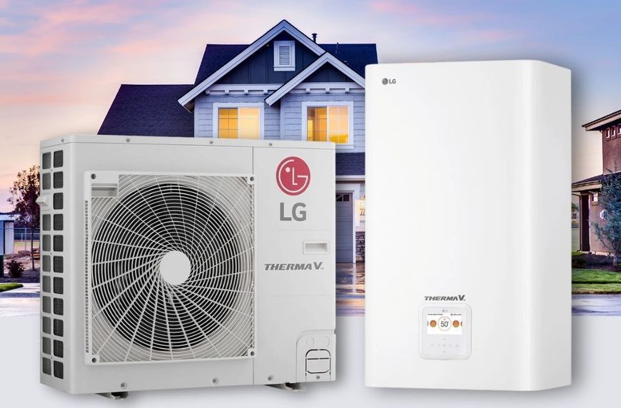 Тепловий насос повітря вода LG THERMA V HU163MRB.U30RU / HN1600MC.NK1RU 3102015 фото